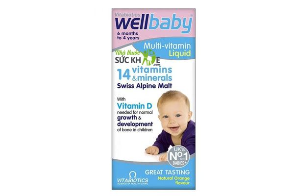 Wellbaby Vitamin tổng hợp cho bé 6 tháng - 4 tuổi 