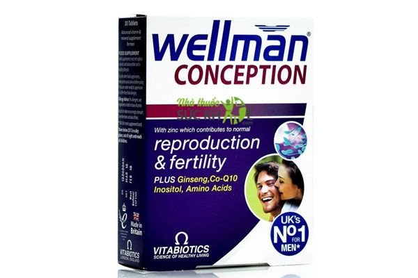 Wellman Conception Vitamin cho nam hộp 30 viên uống mẫu cũ