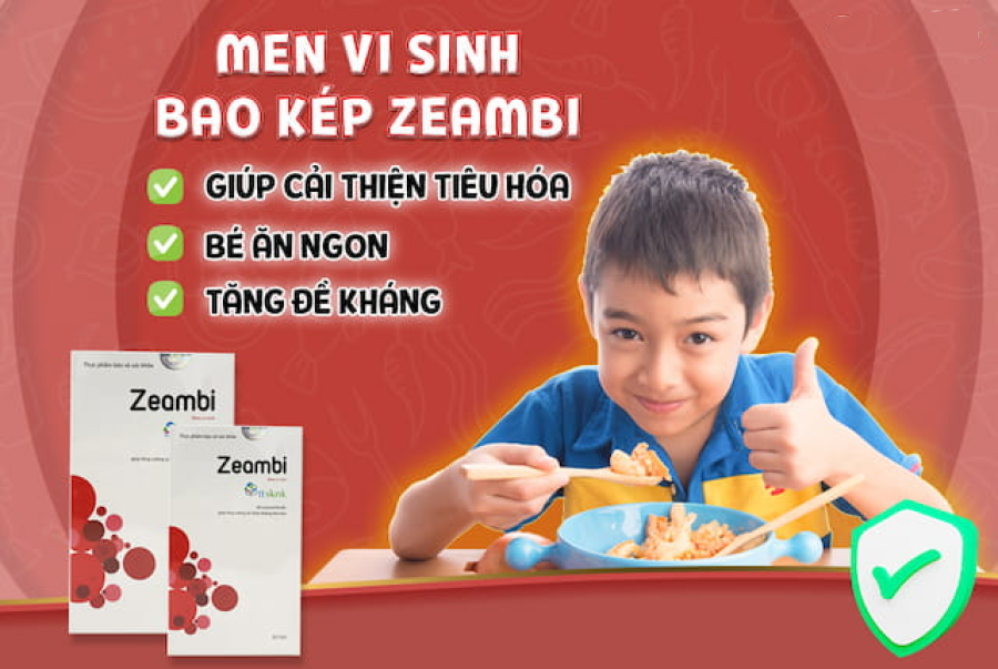 Men vi sinh Zeambi hỗ trợ bé ăn ngon, tiêu hóa khỏe