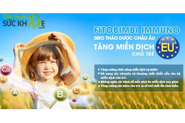 Siro Fitobimbi Immuno dễ uống, dễ hấp thu tốt cho hệ miễn dịch của trẻ