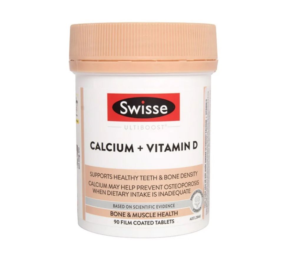 Viên uống hỗ trợ xương khớp Swisse Calcium + Vitamin D lọ 90 viên