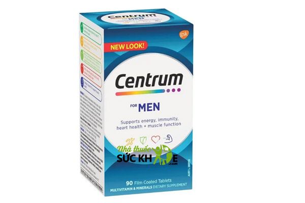 Viên uống Centrum For Men vitamin tổng hợp cho nam