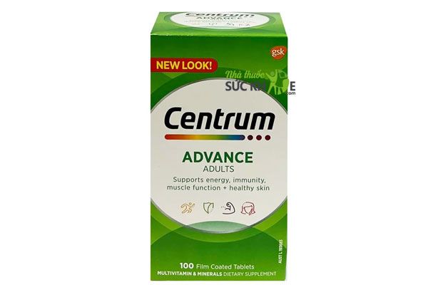 Vitamin tổng hợp Centrum Advance For Adults cho người dưới 50 tuổi (60 viên)