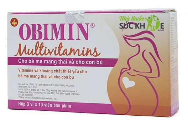 Vitamin tổng hợp cho mẹ bầu và cho con bú Obimin