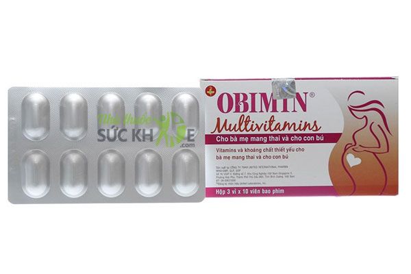 Cách sử dụng và bảo quản vitamin tổng hợp Obimin