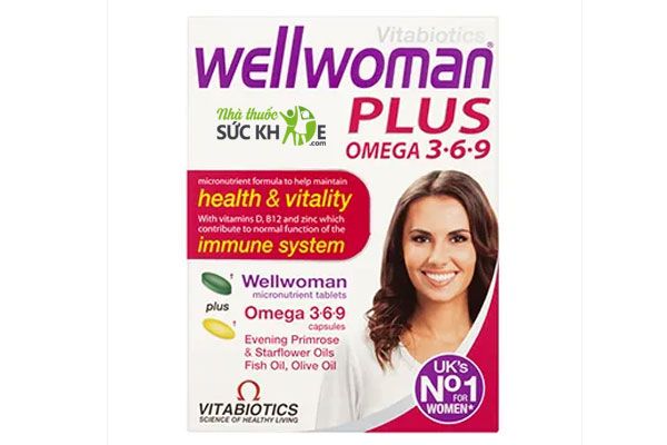 Vitamin Wellwoman Plus Omega 3,6,9 cho nữ trên 20 tuổi 