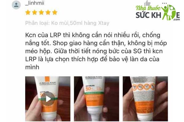 Review kem chống nắng La Roche Posay Anthelios XL Ultra-light Fluid