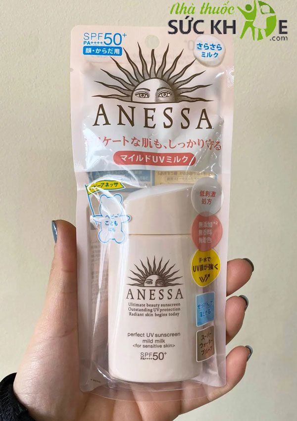 Kem chống nắng Anessa Shiseido cho da nhạy cảm mẫu mới