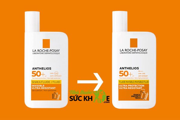 Thay đổi mẫu mã Kem chống nắng dạng sữa La Roche-Posay Anthelios Fluide Invisible SPF 50+