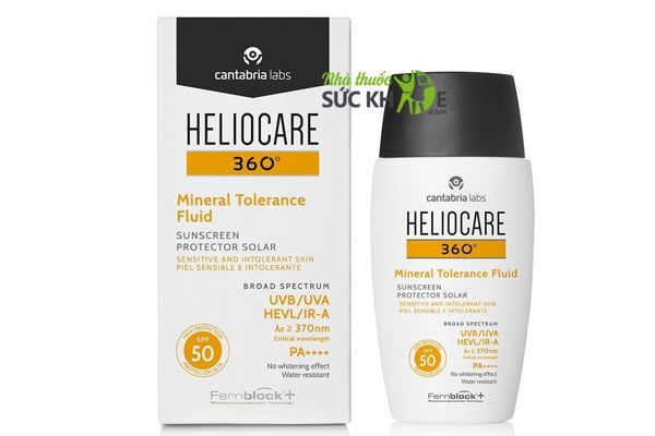 Kem chống nắng Heliocare 360 Mineral Tolerance Fluid SPF50