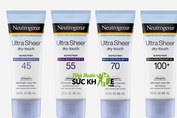Kem chống nắng Neutrogena có thể dùng trực tiếp cho da ẩm ướt