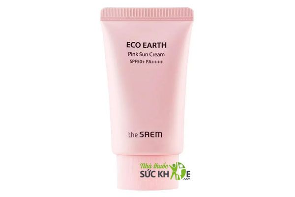 Kem chống nắng The Saem Eco Earth Pink Sun Cream EX SPF 50+ Hàn Quốc 