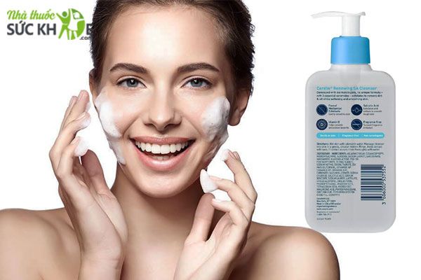 Sữa rửa mặt Cerave Renewing SA Cleanser phù hợp cho nhiều loại da