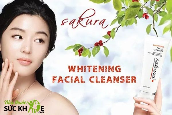 Sữa mặt trắng da Sakura Whitening Facial Cleanser