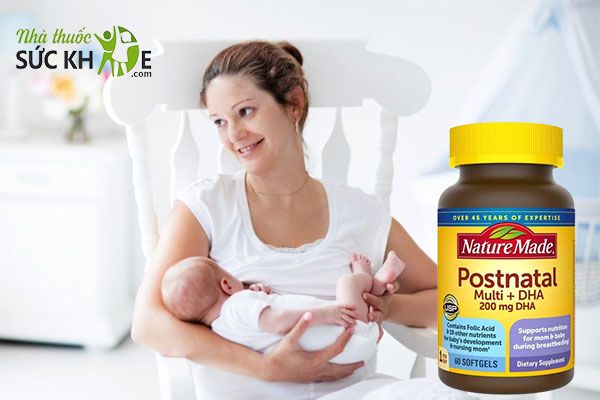 Nature Made Postnatal Multi DHA phục hồi sức khỏe và tăng tiết sữa cho mẹ sau sinh