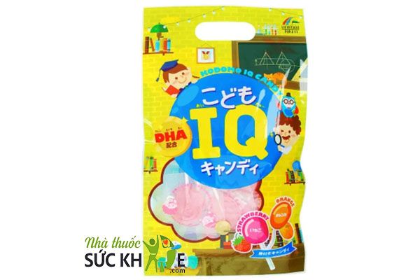 Kẹo mút Kodomo Unimat Riken màu vàng hỗ trợ bổ sung DHA cho trẻ túi 10 chiếc 