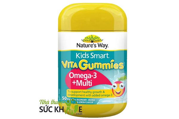Vitamin tổng hợp Nature's Way Vita Gummies Omega 3 cho trẻ (mẫu cũ)