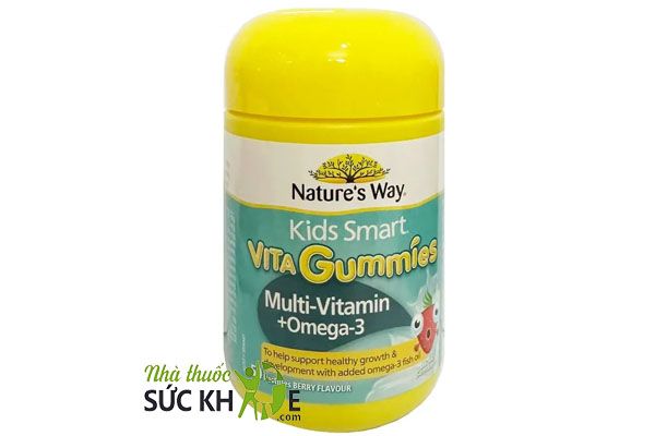 Vitamin tổng hợp Nature's Way Vita Gummies Omega 3 cho trẻ (mẫu mới)