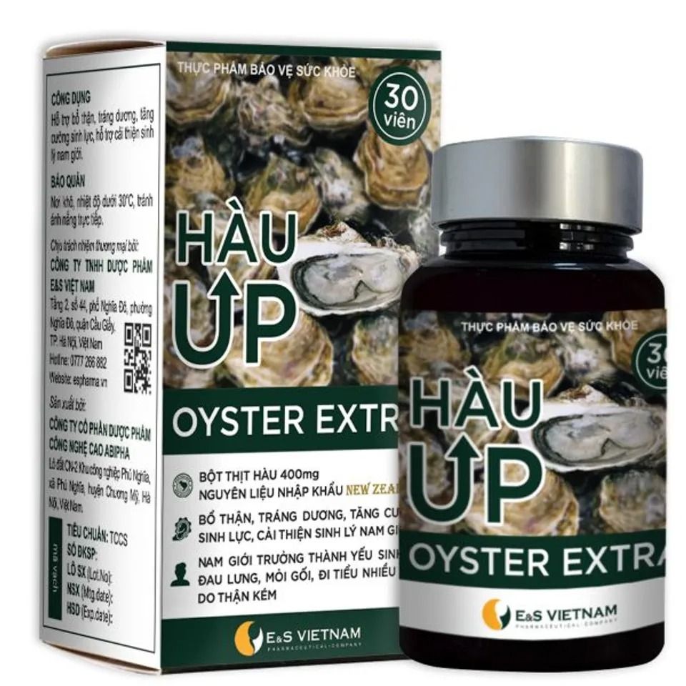 Tinh chất hàu UP Oyster Extra, hộp 30 viên