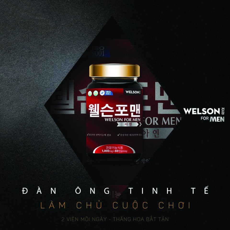 Viên uống Welson For Men dùng cho nam giới trên 18 tuổi