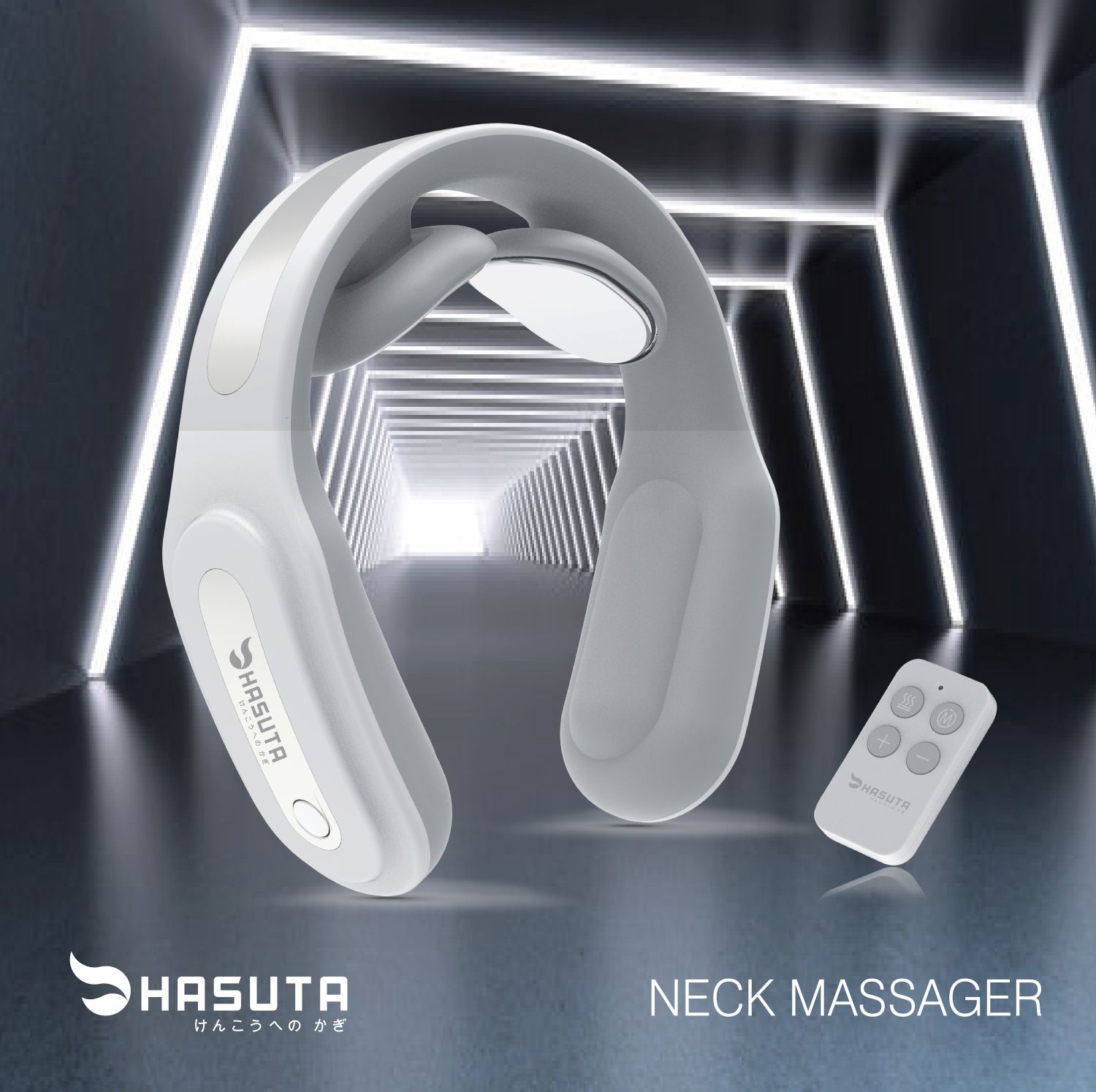 Máy massage cổ Hasuta HMN-160 Nhật Bản màu trắng