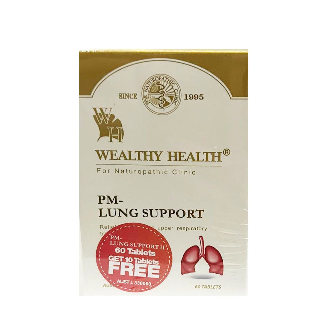Viên uống Wealthy Health PM Lung Support (mẫu mới)