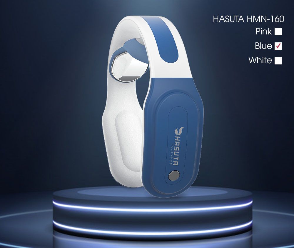 Máy massage cổ Hasuta HMN-160 Nhật Bản màu xanh dương trẻ trung