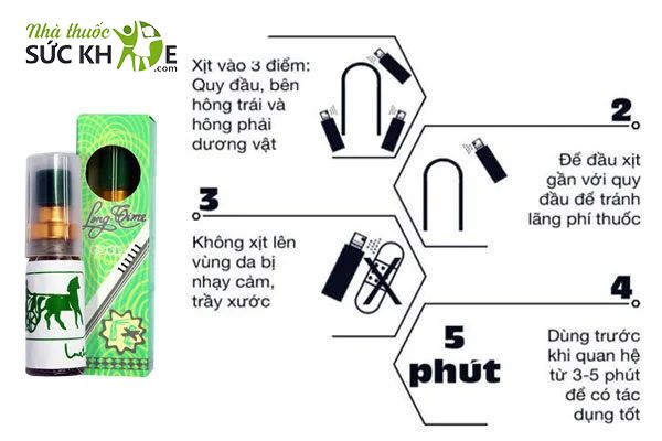 Lắc nhẹ chai xịt trước khi dùng