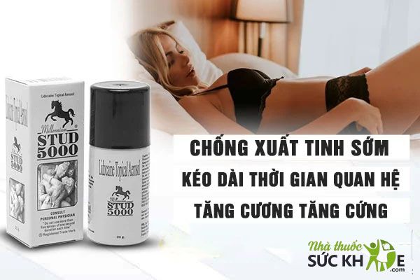 Dung dịch xịt cho nam giới Stud 5000 cho hiệu quả nhanh chóng