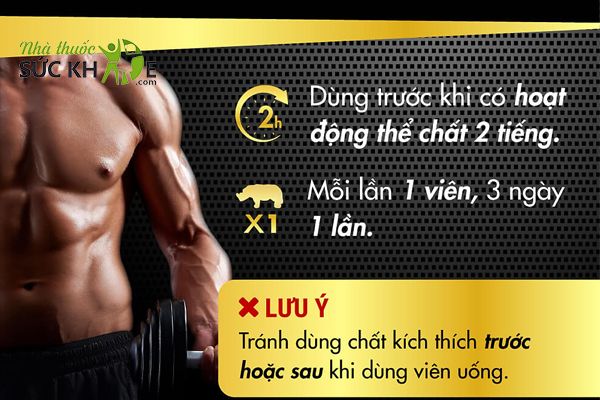Sử dụng 1 viên mỗi lần, mỗi lần cách nhau 3- 4 ngày
