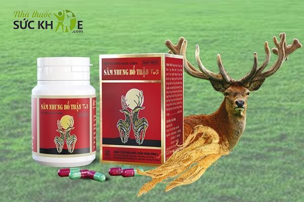 Sâm nhung bổ thận TW3 chứa thành phần chiết xuất từ thiên nhiên