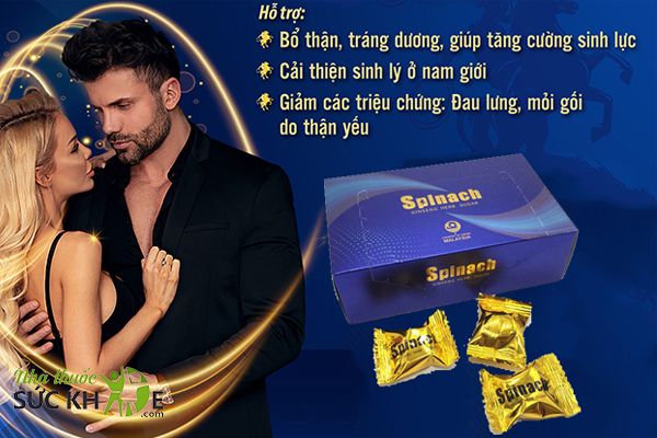 Kẹo sâm Spinach Ginseng Herb Sugar tăng cường sinh lý cho cả nam và nữ