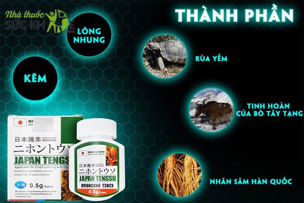 Japan Tengsu chứa thành phần chiết xuất từ thiên nhiên