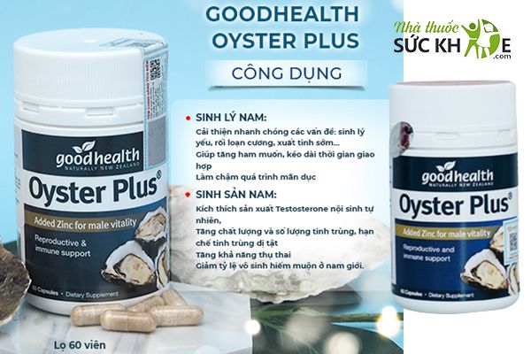 Tinh chất hàu Oyster Plus hỗ trợ khả năng thụ thai cho nam giới