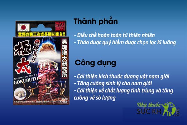 Không dùng cho nam giới dưới 18 tuổi