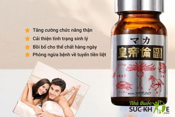 Viên uống Maka Sixteen hỗ trợ cải thiện sinh lý nam