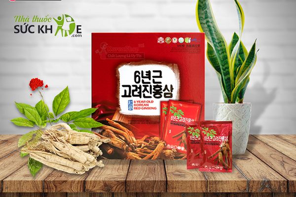 Nước uống hồng sâm 6 năm tuổi được đánh giá cao