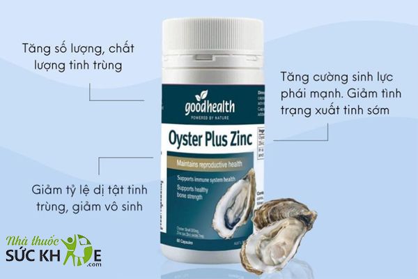 Tinh chất hàu Oyster Complete nâng cao chất lượng tinh dùng, tăng khả năng thụ thai cho nam giới