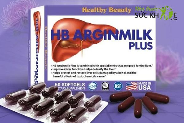 Viên uống HB Arginmilk Plus tăng khả năng đào thải độc tố của gan