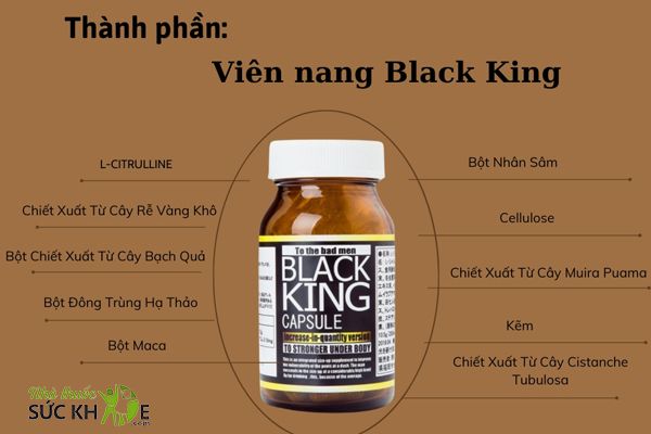 Thành phần trong viên uống Black King