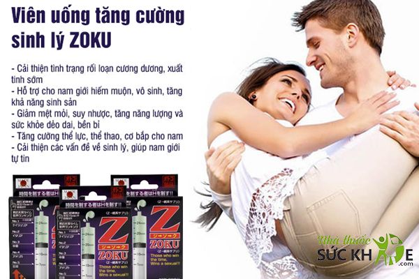 Viên uống ZOKU hỗ trợ kéo dài thời gian cho nam giới
