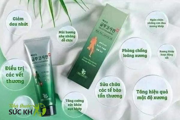 Dầu lạnh xoa bóp Glucosamine hỗ trợ giảm đau xương khớp