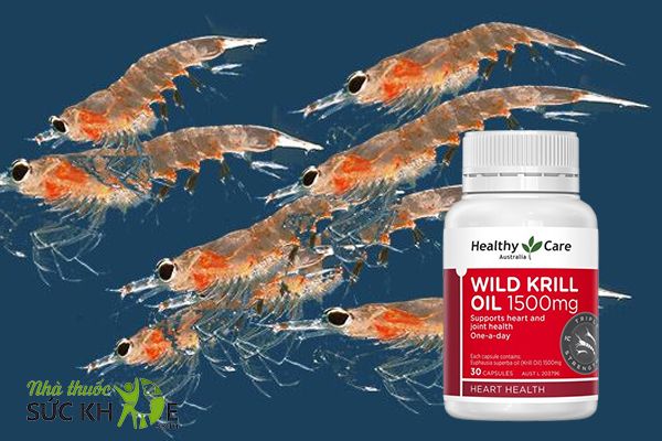 Healthy Care Wild Krill Oil 1500mg chứa thành phần chiết xuất từ nhuyễn thể