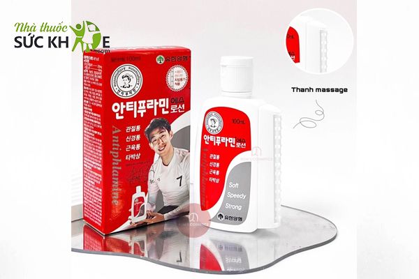 Dầu nóng Antiphlamine Hàn Quốc thiết kế thanh lăn tiện dụng