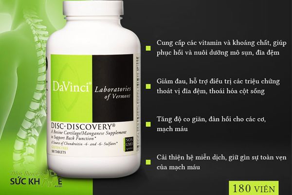 Viên uống Davinci Disc Discovery 180 viên của Mỹ