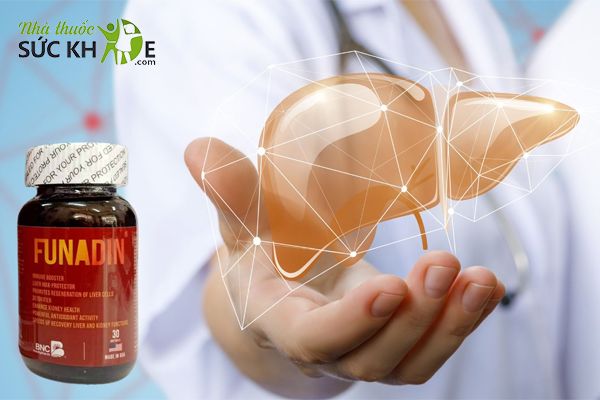 Viên uống Funadin hỗ trợ hạ men gan, tăng thải độc gan