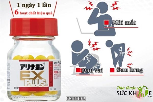 Viên uống giảm đau vai gáy Arinamin EX Plus giảm đau vai gáy, đau lưng