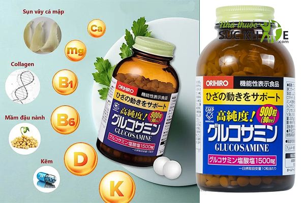 Viên uống Glucosamine Orihiro 1500mg chứa thành phần chiết xuất từ thiên nhiên
