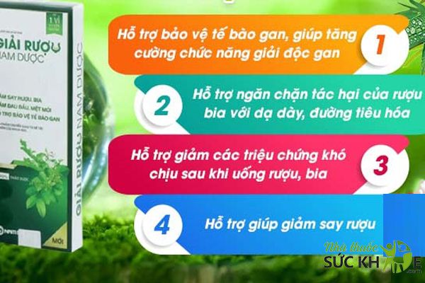Viên uống Nam Dược hỗ trợ giải rượu và bảo vệ gan