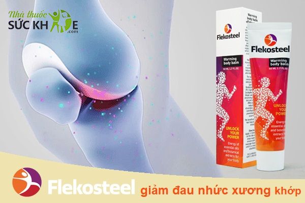 Kem bôi Flekosteel giúp giảm đau do viêm khớp, sưng khớp